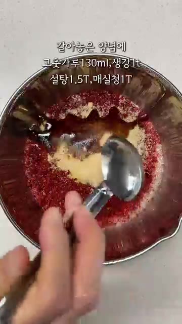 믹서기에 양파, 새우젓, 멸치액젓, 찹쌀풀, 다진 마늘을 넣고 갈아… — 칼국수집 스타일 알배추 겉절이 레시피