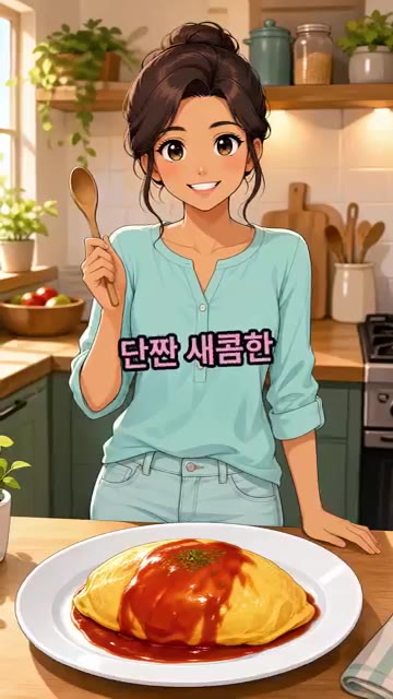 볶음밥의 느끼함은 싹 잡고 감칠맛을 극대화하는 핵심 비법입니다. — 돈가스 소스 없이 오므라이스 만드는 법