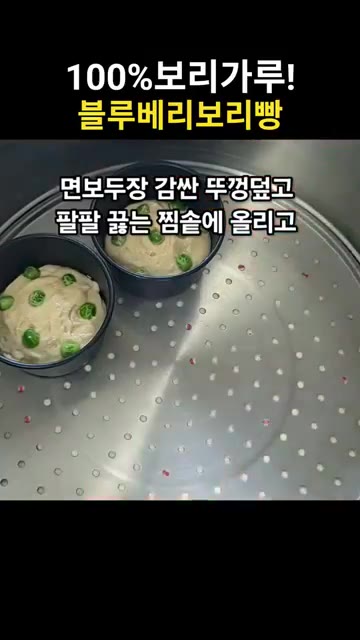면보를 깔고 찜기에 반죽을 올린 후 중불로 25분간 쪄주세요. 겨울… — 폭신폭신 상큼한 블루베리보리빵