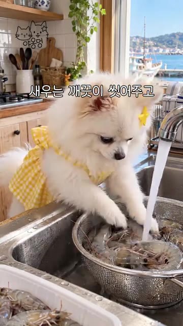 새우를 깨끗하게 씻어 물기를 제거한다. — 탱글탱글 대하 새우 소금구이