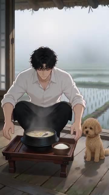 마지막으로 대파를 올려 마무리합니다. — 황태해장국 🍲 안개 낀 아침에 끓이는 따뜻한 국