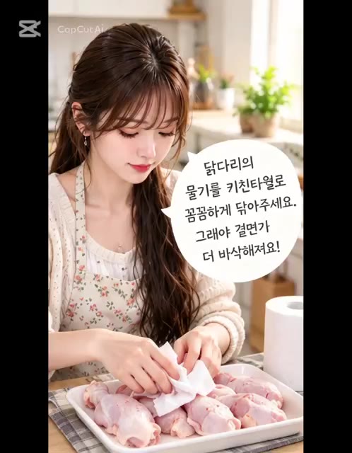 간장과 다진 마늘, 소금, 후추, 식용유를 넣고 골고루 버무려 주세… — 자취생 필수 요리🍗 에어프라이어 닭다리구이 만들기!